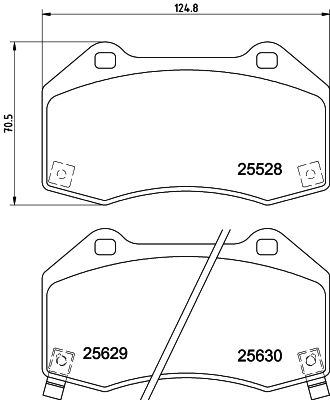 8DB355025871 HELLA Комплект тормозных колодок, дисковый тормоз