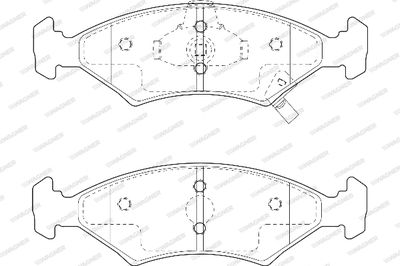 WBP23384A WAGNER Комплект тормозных колодок, дисковый тормоз