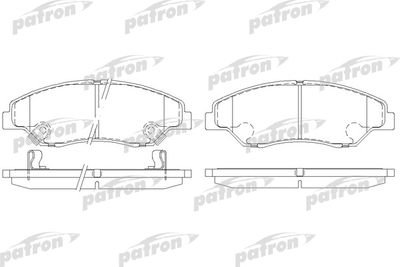 PBP1536 PATRON Комплект тормозных колодок, дисковый тормоз