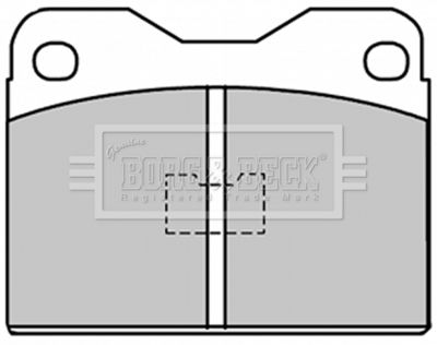 BBP1033 BORG & BECK Комплект тормозных колодок, дисковый тормоз