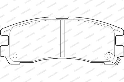 WBP21706A WAGNER Комплект тормозных колодок, дисковый тормоз