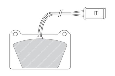 FDB842 FERODO Комплект тормозных колодок, дисковый тормоз