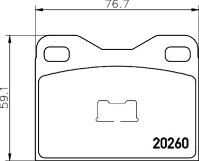 MDB2424 MINTEX Комплект тормозных колодок, дисковый тормоз