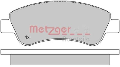 1170026 METZGER Комплект тормозных колодок, дисковый тормоз