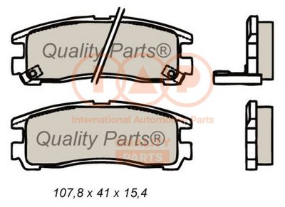 70412053 IAP QUALITY PARTS Комплект тормозных колодок, дисковый тормоз