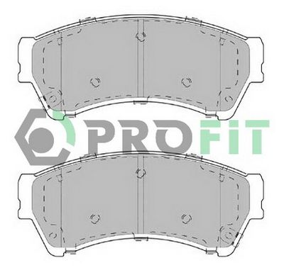 50002021 PROFIT Комплект тормозных колодок, дисковый тормоз