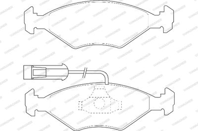 WBP23218A WAGNER Комплект тормозных колодок, дисковый тормоз