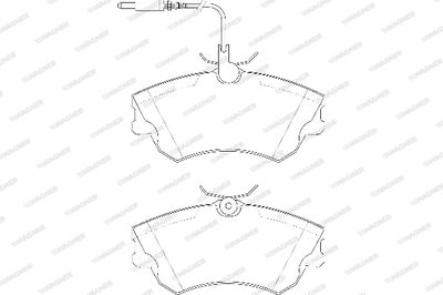 WBP21888A WAGNER Комплект тормозных колодок, дисковый тормоз