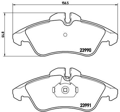 P50080 BREMBO Комплект тормозных колодок, дисковый тормоз