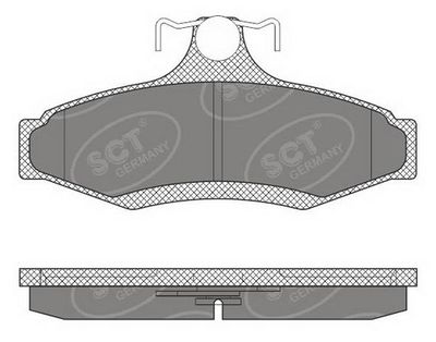 SP653PR SCT - MANNOL Комплект тормозных колодок, дисковый тормоз