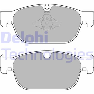 LP3256 DELPHI Комплект тормозных колодок, дисковый тормоз