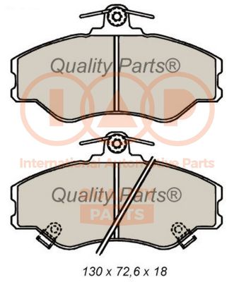 70407060 IAP QUALITY PARTS Комплект тормозных колодок, дисковый тормоз