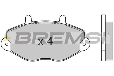 BP2549 BREMSI Комплект тормозных колодок, дисковый тормоз