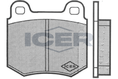 180213 ICER Комплект тормозных колодок, дисковый тормоз