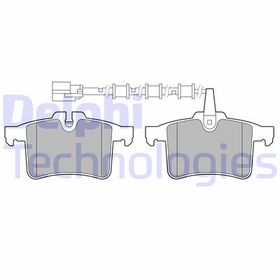 LP3727 DELPHI Комплект тормозных колодок, дисковый тормоз