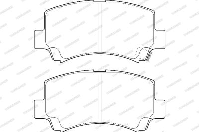 WBP23662A WAGNER Комплект тормозных колодок, дисковый тормоз