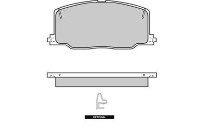 120411 E.T.F. Комплект тормозных колодок, дисковый тормоз