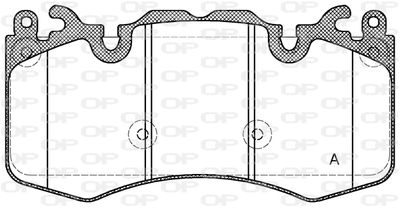 BPA141000 OPEN PARTS Комплект тормозных колодок, дисковый тормоз