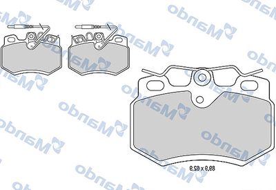 MBF015454 MANDO Комплект тормозных колодок, дисковый тормоз