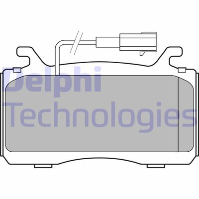 LP3310 DELPHI Комплект тормозных колодок, дисковый тормоз