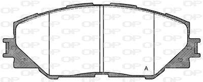 BPA123400 OPEN PARTS Комплект тормозных колодок, дисковый тормоз