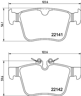 8DB355037931 HELLA PAGID Комплект тормозных колодок, дисковый тормоз