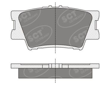 SP336PR SCT - MANNOL Комплект тормозных колодок, дисковый тормоз