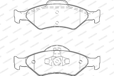 WBP23200A WAGNER Комплект тормозных колодок, дисковый тормоз