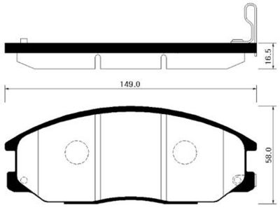 HP4007 HSB GOLD Комплект тормозных колодок, дисковый тормоз