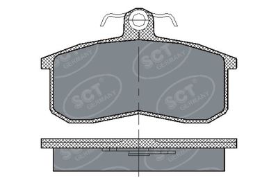 SP101PR SCT - MANNOL Комплект тормозных колодок, дисковый тормоз