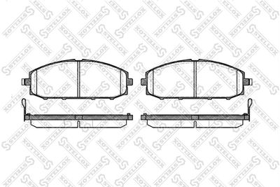 722004SX STELLOX Комплект тормозных колодок, дисковый тормоз