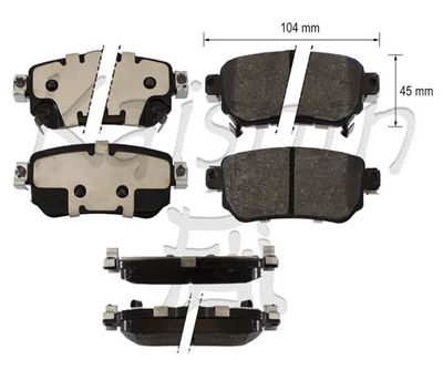 FK1341 KAISHIN Комплект тормозных колодок, дисковый тормоз