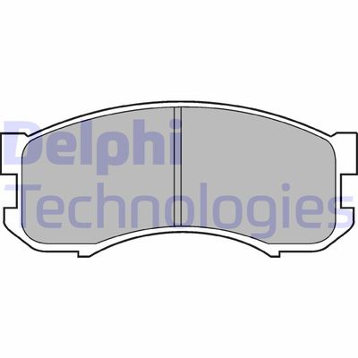 LP800 DELPHI Комплект тормозных колодок, дисковый тормоз