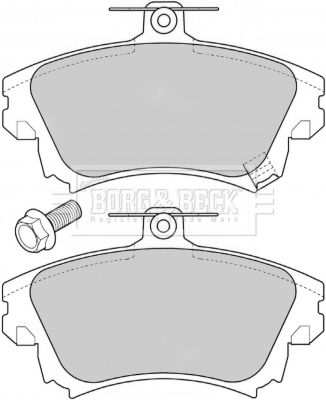 BBP1639 BORG & BECK Комплект тормозных колодок, дисковый тормоз