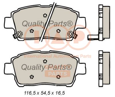 70417001 IAP QUALITY PARTS Комплект тормозных колодок, дисковый тормоз