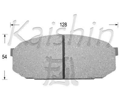 FK3082 KAISHIN Комплект тормозных колодок, дисковый тормоз