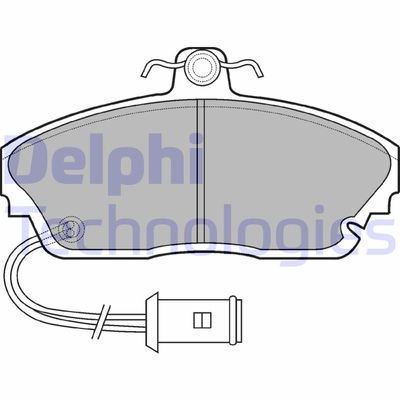 LP559 DELPHI Комплект тормозных колодок, дисковый тормоз