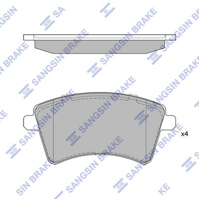 SP4059 Hi-Q Комплект тормозных колодок, дисковый тормоз