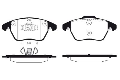 RA09190 RAICAM Комплект тормозных колодок, дисковый тормоз