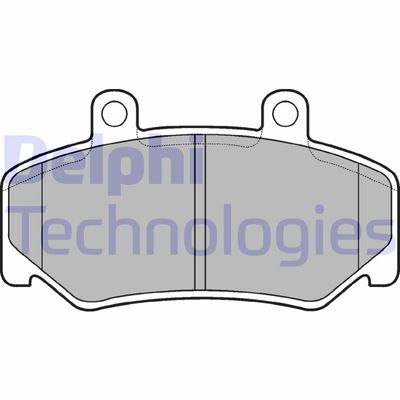 LP643 DELPHI Комплект тормозных колодок, дисковый тормоз