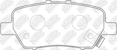 PN8506 NiBK Комплект тормозных колодок, дисковый тормоз