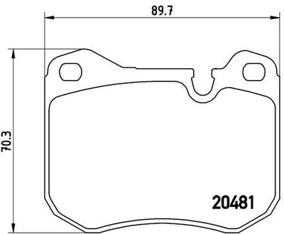 P65002 BREMBO Комплект тормозных колодок, дисковый тормоз