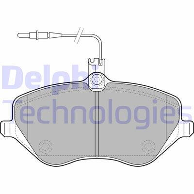 LP1891 DELPHI Комплект тормозных колодок, дисковый тормоз