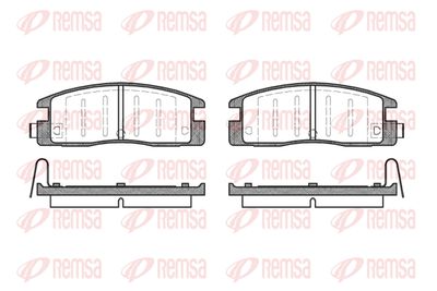 036114 REMSA Комплект тормозных колодок, дисковый тормоз