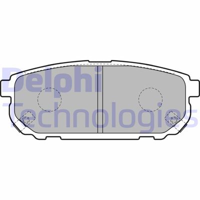 LP1850 DELPHI Комплект тормозных колодок, дисковый тормоз