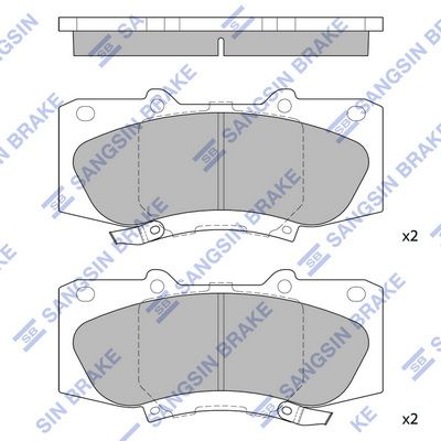 SP1484 Hi-Q Комплект тормозных колодок, дисковый тормоз