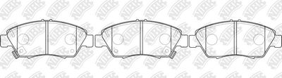 PN8264 NiBK Комплект тормозных колодок, дисковый тормоз