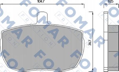 FO543081 FOMAR Friction Комплект тормозных колодок, дисковый тормоз