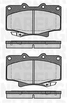 363916060635 MAGNETI MARELLI Комплект тормозных колодок, дисковый тормоз