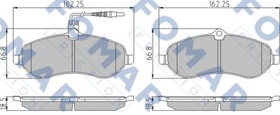 FO931081 FOMAR Friction Комплект тормозных колодок, дисковый тормоз